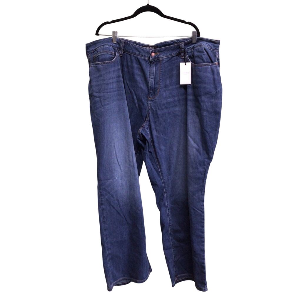 Judy Blue Womens High Rise Straight Fit Medium Wash Jeans Size 22W Regular